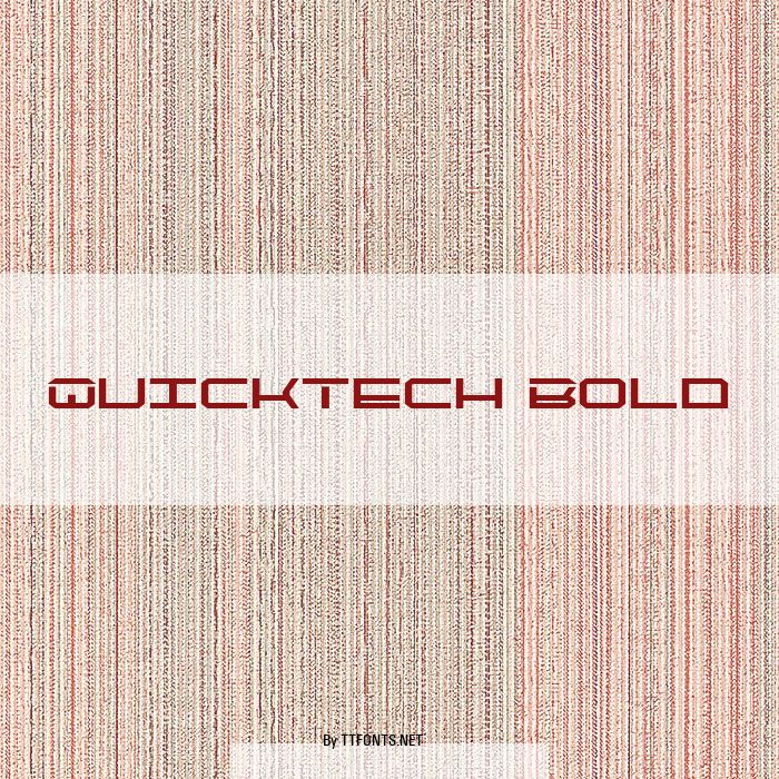 QuickTech Bold example